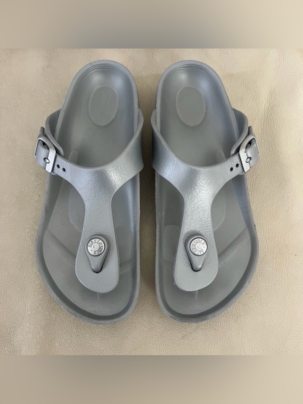 Birkenstock Kids Shoes Silver Size EU 33 US 2-2.5